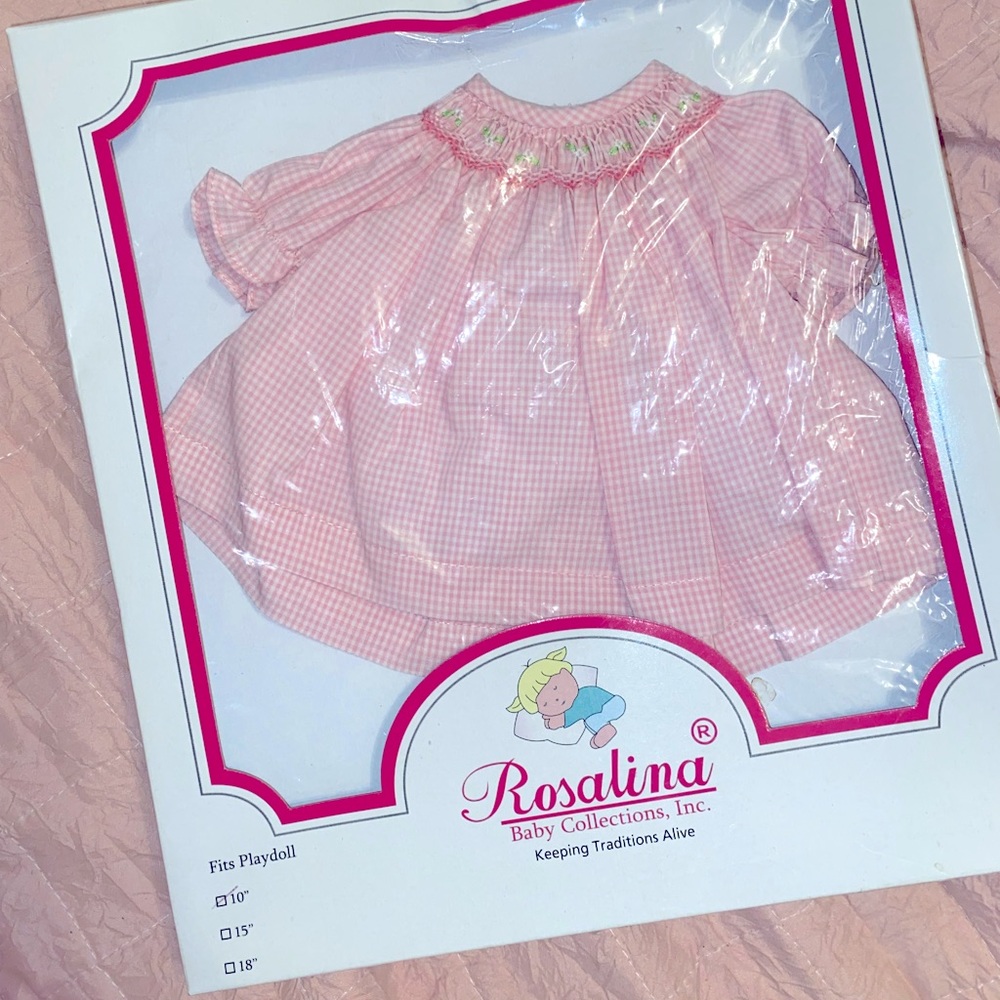 Baby doll smocked dress